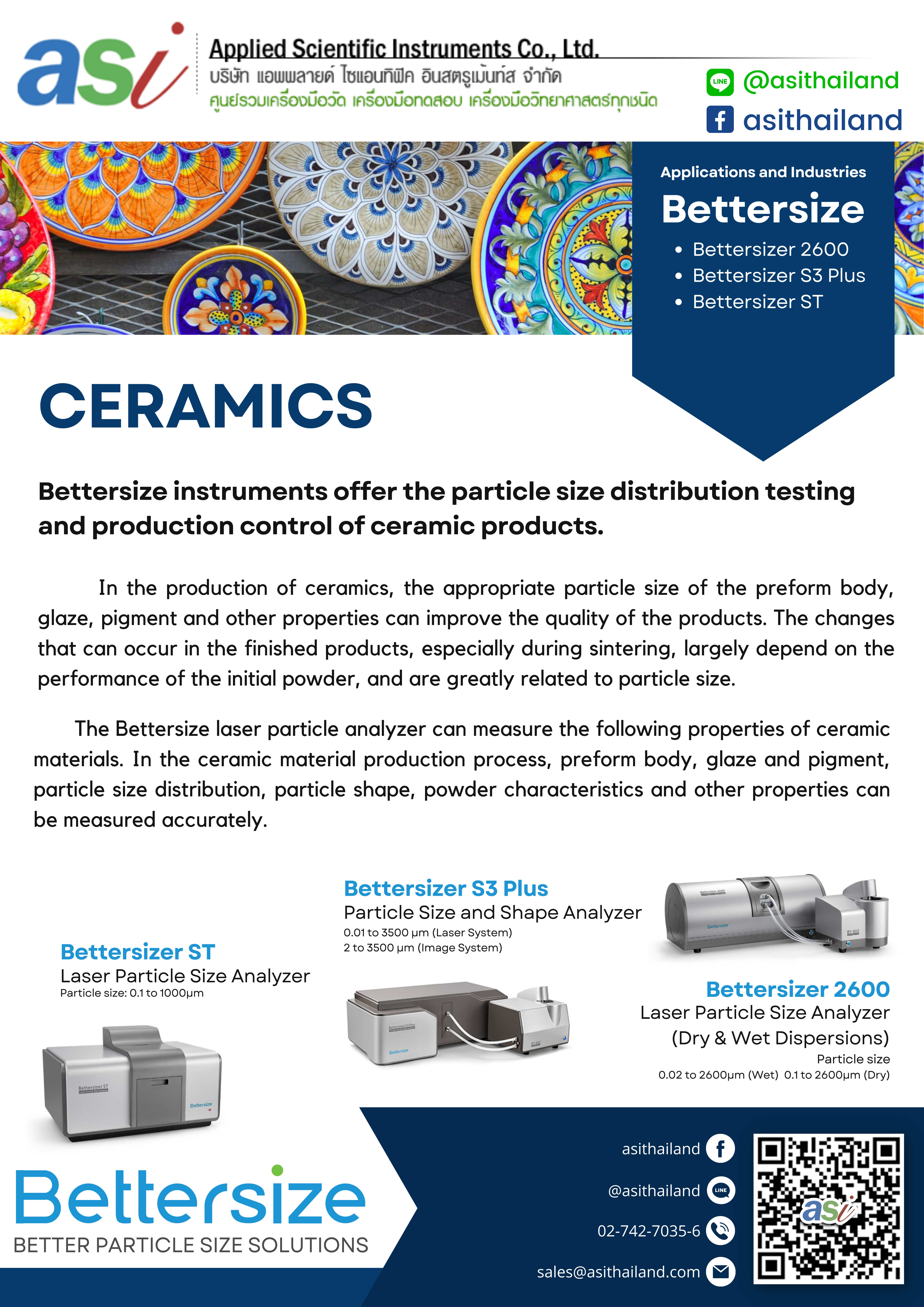 Applications and Industries : Ceramics