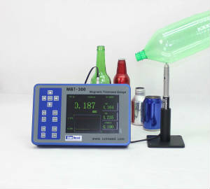 เครื่องวัดความหนาขวดพลาสติก (Hall Effect Thickness Gauge)