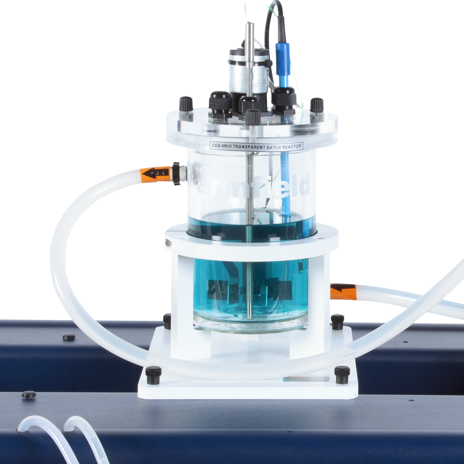 Transparent batch reactor