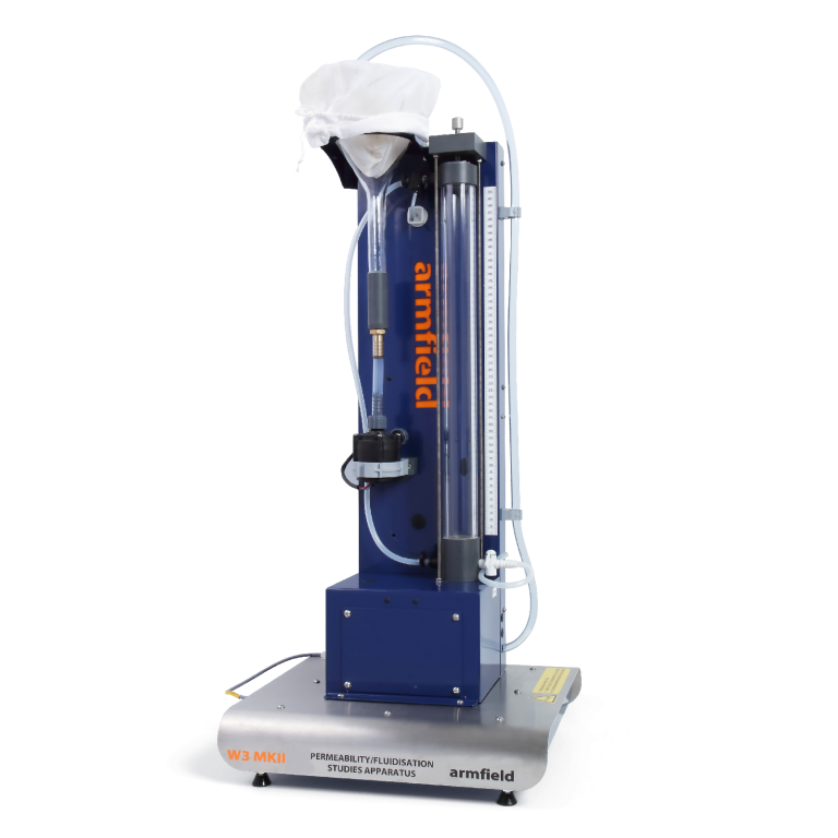 Permeability – Fluidisation Studies Apparatus