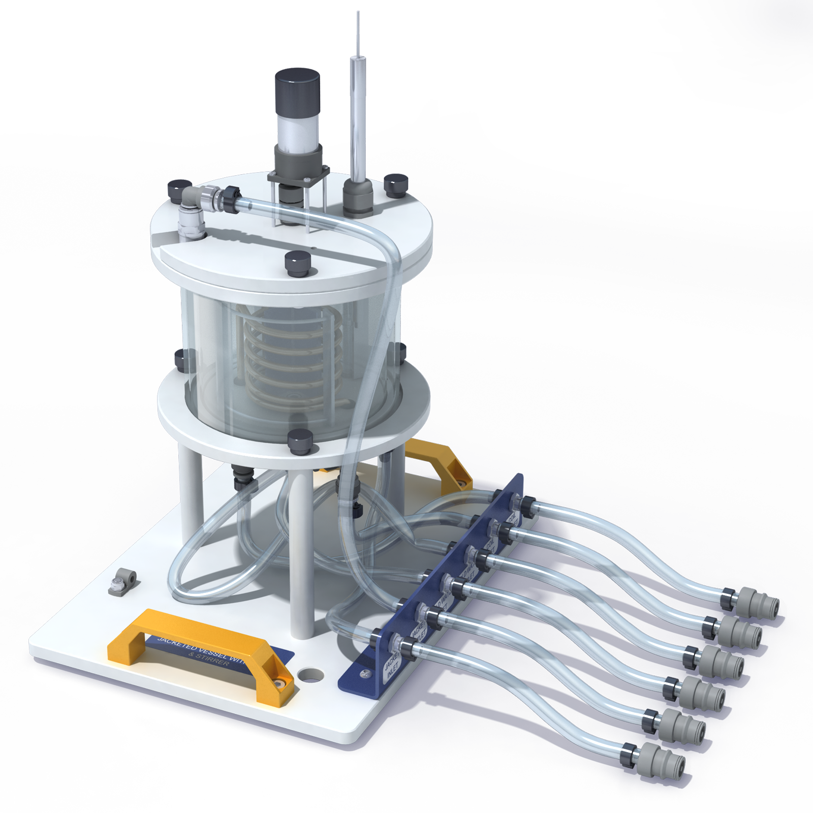 Jacketed Vessel With Coil And Stirrer