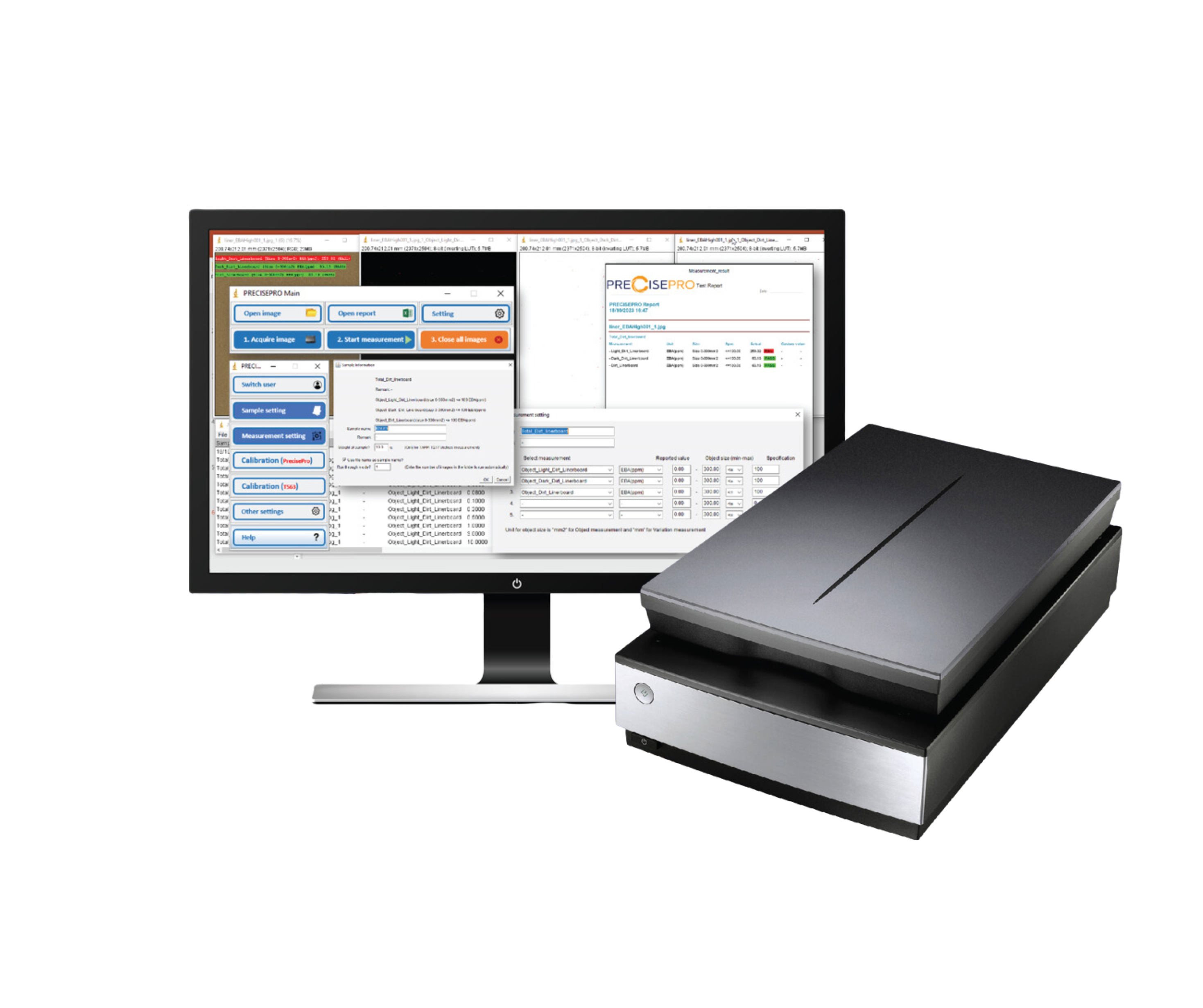 เครื่องมือวิเคราะห์คุณภาพพื้นผิวแบบหลากหลายของกระดาษ / Versatile image analyzer for paper surface analysis